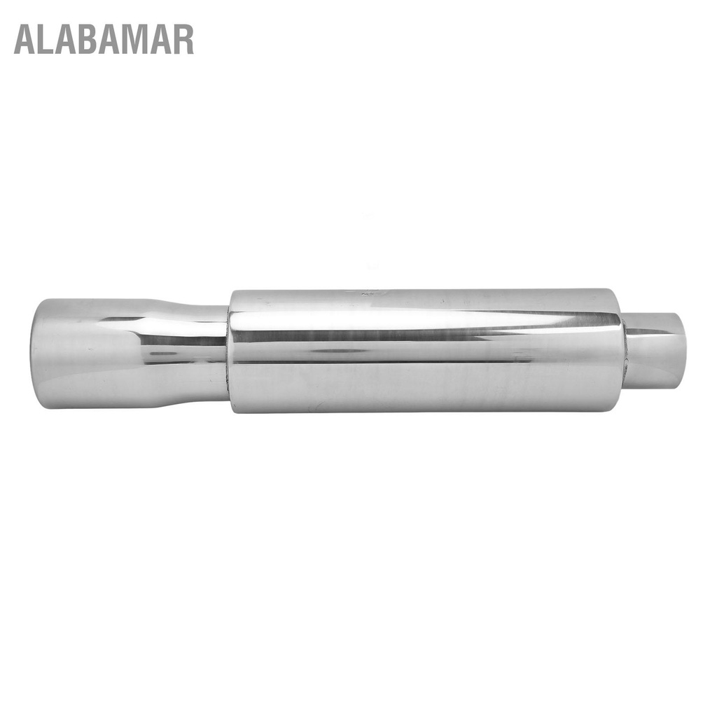 alabamar-ท่อไอเสียสแตนเลส-2in-inlet-3-5in-outlet-round-single-chamber-muffler-universal-สำหรับรถยนต์