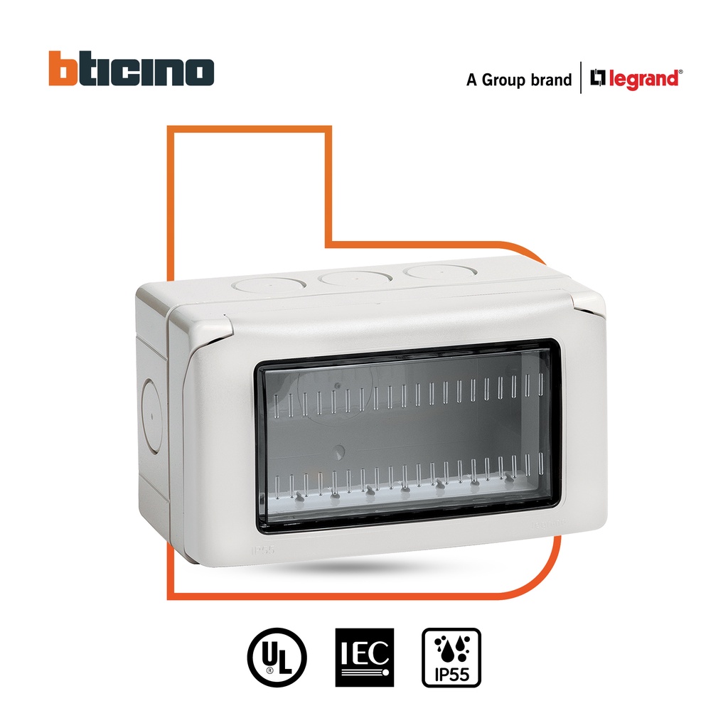 bticino-กล่องกันน้ำ-2-3-4-ช่อง-สีเทา-idrobox-surface-mounted-housing-ip55-grey-color-btismart