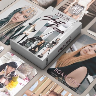 55pcs/box black pink Photocards 2022 Shut Down LOMO Card Postcard Jisoo Jennie Rose Lisa Blink comeback BP YM