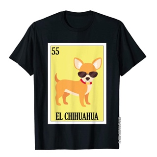 เสื้อทหาร เจ้าของสุนัขลอตเตอรีของขวัญเม็กซิกันลอตเตอรี El Chihuahua เสื้อยืดฟิตเนสเสื้อยืด บริษัท ฝ้ายผู้ชายท็อปส์ซ_02