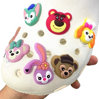 เข็มกลัด รูปการ์ตูน Stella Lou Crocs Jibbitz สตรอเบอร์รี่ หมี สําหรับตกแต่งรองเท้า