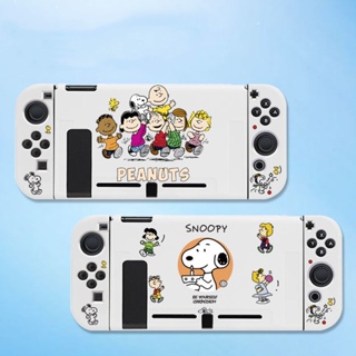 เคสซิลิโคน ลายการ์ตูน Snoopy Charlie น่ารัก สําหรับ Nintendo Switch OLED NS