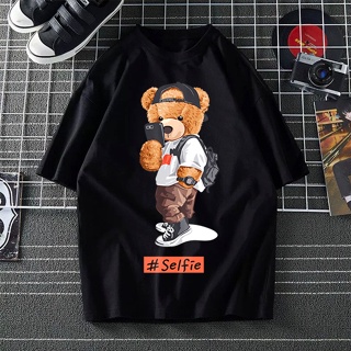 &lt;POPCLOSET SIZE XS-3XL&gt; BEST SELLER SELFIE TEDDY BEAR T SHIRT MAN WOMAN BAJU T SHIRT LELAKI PEREMPUAN T-SHIRT PLUS _02