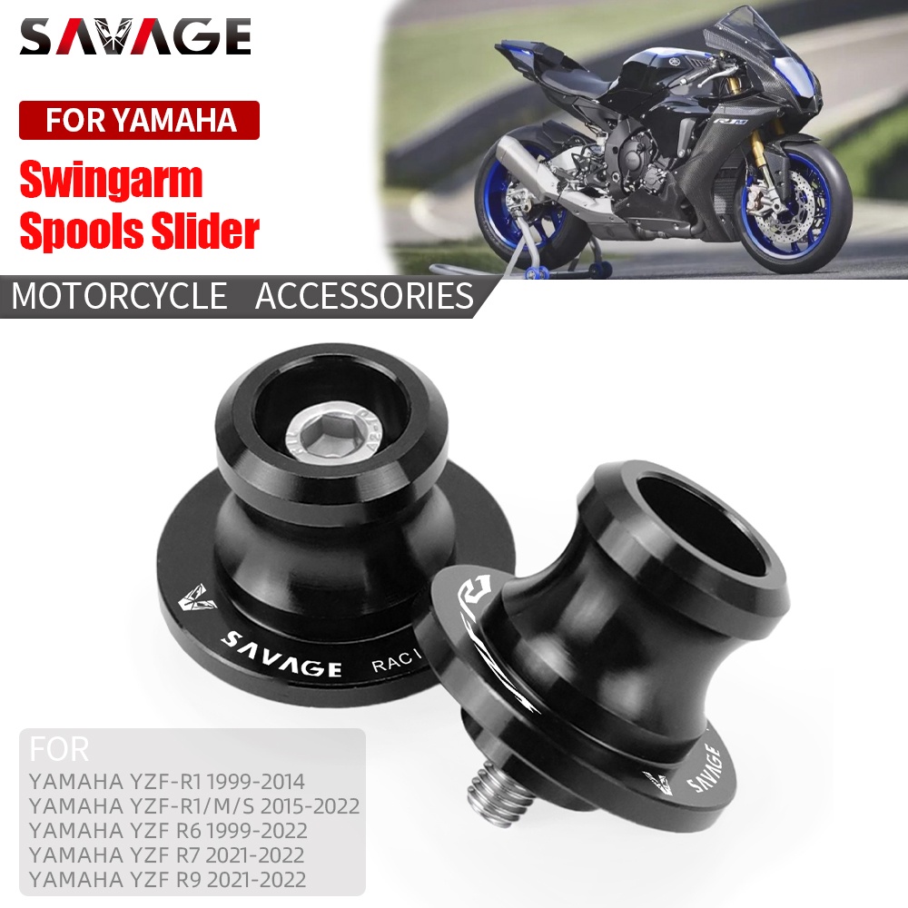 สปูนสวิงอาร์ม M6 CNC 6 มม. สําหรับรถจักรยานยนต์ YAMAHA YZF-R1 R1M S R6 ...