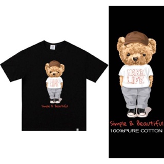 【  】เสื้อยืดTeddy Bear คอตตอล100%_01