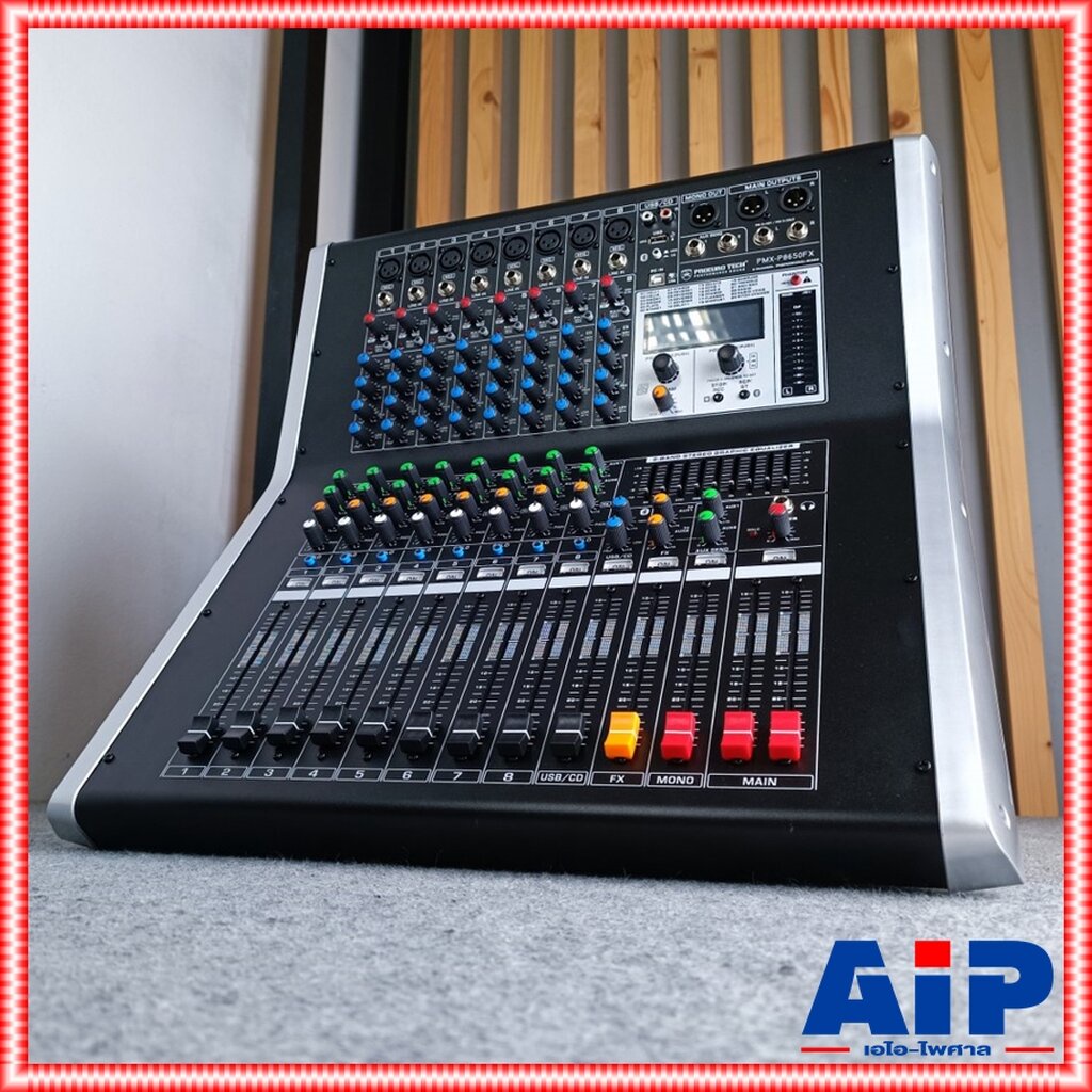 proeurotech-pmx-p8650fx-powermixer-บูลทูส-เพาเวอร์มิกเซอร์-รุ่นใหม่-โปรยูโรเทค-8-ช่อง-650-วัตต์-pmx-p8650-fx-pmxp8650