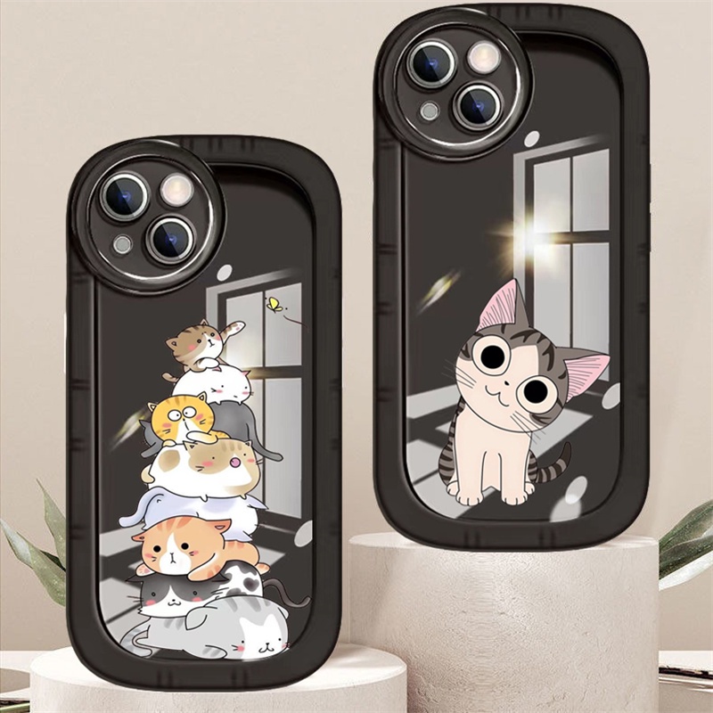 เคสโทรศัพท์มือถือ-ลายตาแมวน่ารัก-สําหรับ-iphone-14-13-12-11-promax-14plus-mini-x-xs-xr-xsmax-6-6s-5-5s-6plus-6splus-7-8-se2020-7plus-8plus