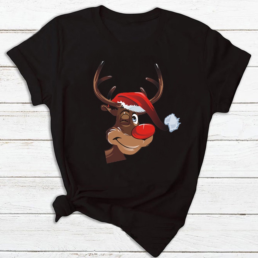 funny-cartoon-santa-claus-t-shirt-women-merry-christmas-holiday-tshirts-fashion-short-sleeve-tops-teeเสื้อยืดผู้หญิง