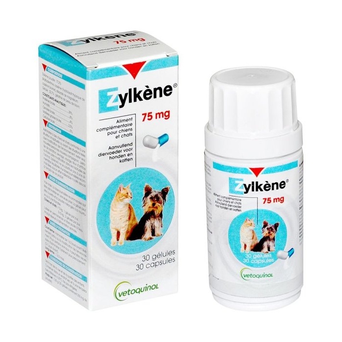 vetoquinol-zylkene-ผลิตภัณฑ์พฤติกรรมสุนัขและแมว-75-มก-30-แคปซูล-ไม่งอก-ปราศจากแลคโตส