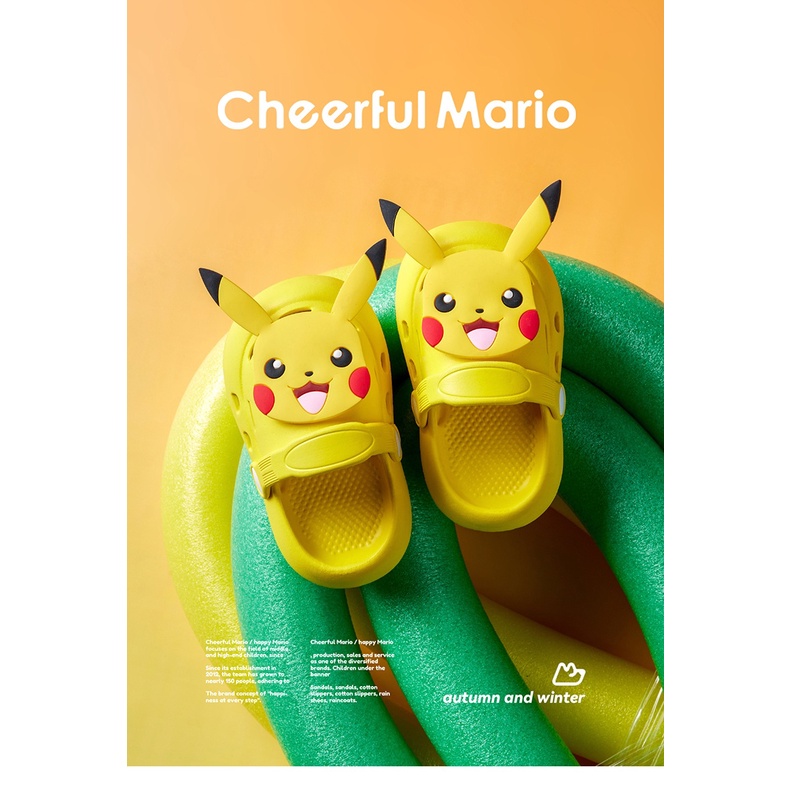 รายละเอียดเพิ่มเติมเกี่ยวกับ Cheerful Mario รองเท้าแตะลําลอง พื้นนิ่ม กันลื่น เหมาะกับฤดูร้อน สําหรับเด็กทารก