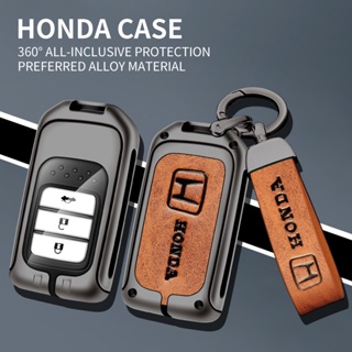 ภาพหน้าปกสินค้า[พร้อมส่ง] เคสกุญแจรถยนต์ แบบหนัง โลหะ สําหรับ Honda Accord Civic Crv Lingpai XRV 10th BREEZE ที่เกี่ยวข้อง