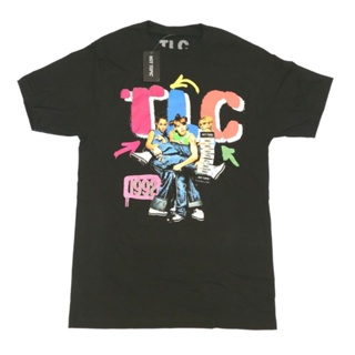 TLC Group 1992 Black Vintage Retro Hip Hop T-Shirt Size S_03
