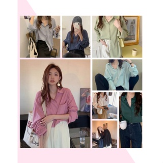 ◎┋❃🍑oversize แขนยาว แต่งกระเป๋าหน้า  มีกระดุมด้านหน้า ดีไซน์เก๋ #719