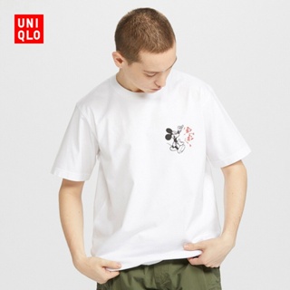 เสื้อยืดแขนสั้นพิมพ์ลาย Dpj สําหรับผู้ชายและผู้หญิง 427589 Uniqllo