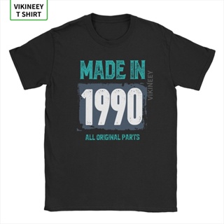 Cotton T-Shirt If You Were Born In 1990 Birthday Men T Shirt Legend Celebration Anniversary Humor Tees Short Sleeve_03