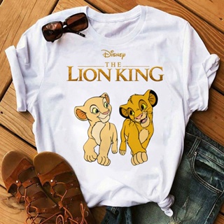 Hakuna Matata T Shirt Women Kawaii Disney Cartoon The Lion King Graphic Tees Funny  Simba Unisex Kids T-shirt Femal_03