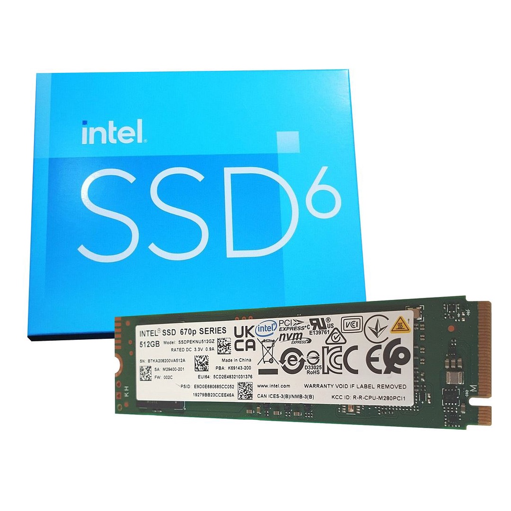Intel 670p 512GB PCIe 3.0 NVMe M.2 2280 SSD - Read: 3000MB/s ...