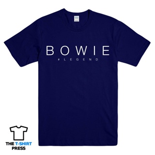 Qiuy5 [พร้อมส่ง] เสื้อยืดผ้าฝ้าย 100% พิมพ์ลาย David Bowie Legend Music Starman Icon Star พลัสไซซ์ พลัสไซซ์ ของขวัญคริสต