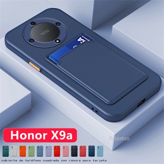 เคสโทรศัพท์ซิลิโคน TPU แบบนิ่ม ทรงสี่เหลี่ยม ป้องกันเลนส์กล้อง กันกระแทก สําหรับ Honor X9 A X9a HonorX9A 4G 5G