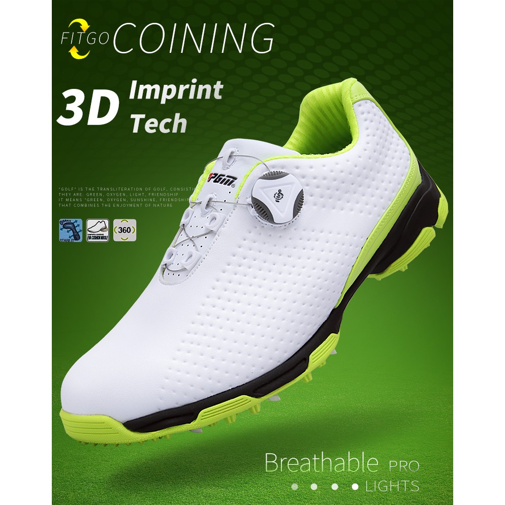 ภาพหน้าปกสินค้ารองเท้ากีฬา รองเท้ากอล์ฟ พิมพ์ลาย 3 มิติ ป้องกันน้ํา ระบายอากาศ สวมใส่สบาย สําหรับผู้ชาย จากร้าน solution.th บน Shopee