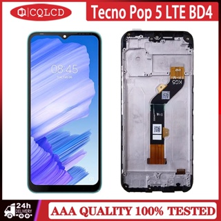 แผงหน้าจอสัมผัสดิจิทัล LCD พร้อมกรอบ แบบเปลี่ยน สําหรับ Tecno Pop 5 LTE BD4