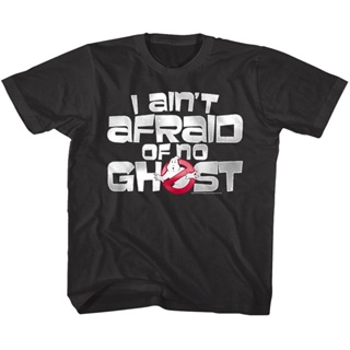 Hipster Fashion Simple Style Ghostbusters I AinT Afraid Of No Ghost Kids T Shirt Icon Symbol Boys Girls Top_04