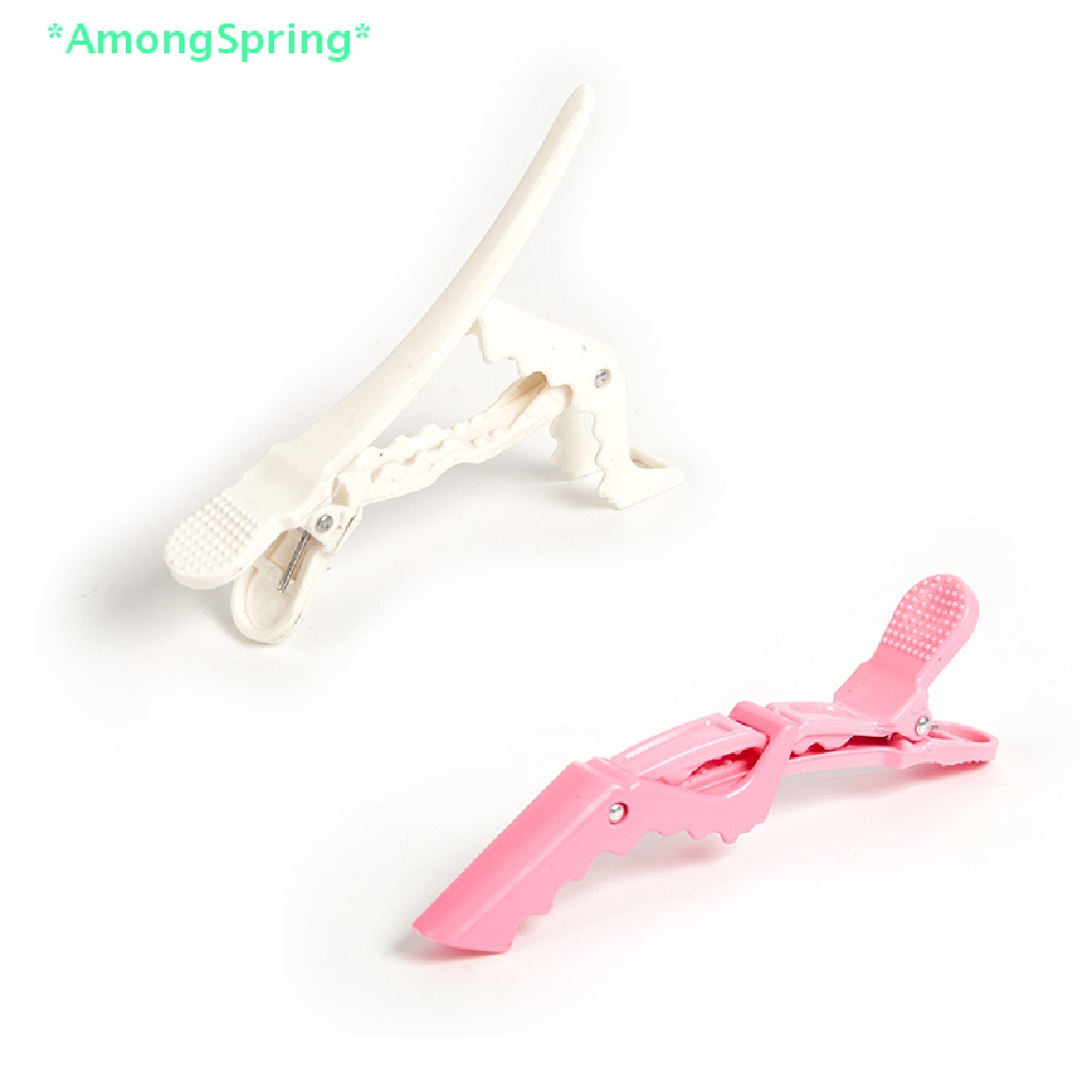 amongspring-gt-ใหม่-กิ๊บติดผม-ลายหนังจระเข้-สําหรับร้านทําผม-5-ชิ้น