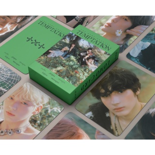 โปสการ์ด TX-T Album TEMPTATION GREEN Photocards SOOBIN BEOMGYU YEONJUN TAEHYUN HUENINGKAI Lomo Cards Kpop จํานวน 55 ชิ้น ต่อกล่อง