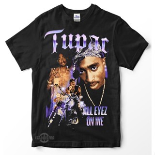 เสื้อยืด rap hiphop tupac SHAKUR - ALL EYEZ ON ME Premium tupac travis scott ice cube snoop dog eminem rap tees