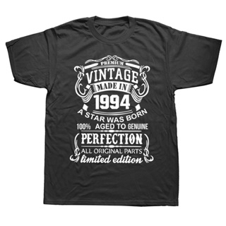 Made Vintage In 1994 T-shirts Men Dad Father Short Sleeve 28 Years Old 28Th Birthday Gift T Shirt Cotton Streetwear_03