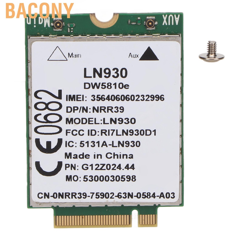 Bacony 4G LTE Network Card For Dell Laptop High Speed Plug and Play