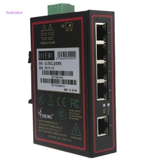 Doublebuy Industrial  Switch 5 Port Din-Rail 10/100/1000Mb Capacity1G Rj45 Splitter
