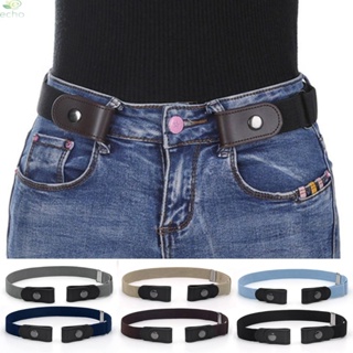 【ECHO】Mens Buckle-Free Elastic Belts Invisible Belt For Jeans No Bulge Hassle Band  Invisible Traceless Lazy Belt【Echo-baby】