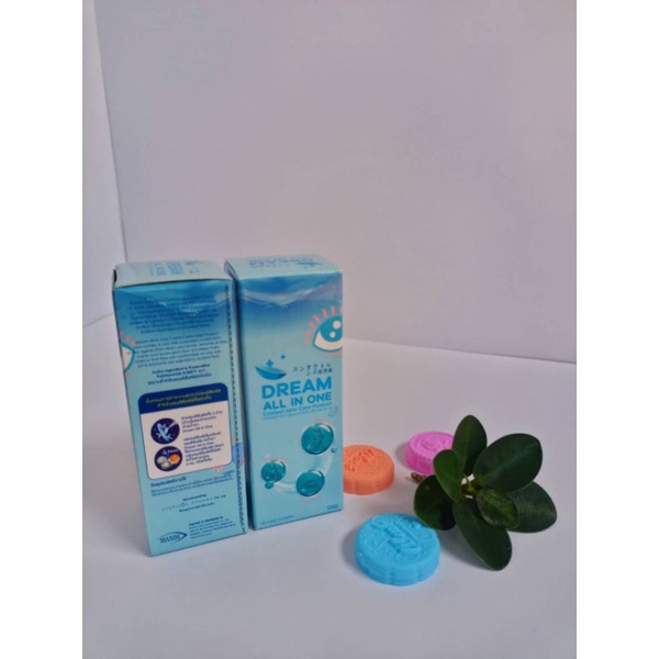 Dream all in oneในขนาดมินิ30ml ผลิตภัณฑ์สำหรับการดูแลเลนส์สัมผัส ...