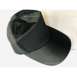 หมวกแก๊ป ผ้า สีดำ ปรับขนาดได้