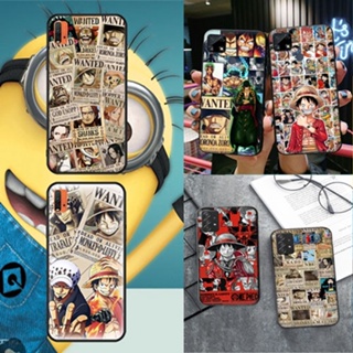 เคสโทรศัพท์มือถือแบบนิ่ม ลาย One Piece D สีดํา สําหรับ Redmi Note 8 8T 8 Pro 9 9S 9 Pro 9 Pro Max 9T