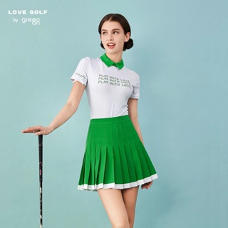 Lg เสื้อยืดแขนสั้น เข้ารูป สไตล์เกาหลี เหมาะกับใส่เล่นกีฬากอล์ฟ สําหรับผู้หญิง PUF9