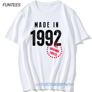 [In Stock] Novelty 1992 Birthday T-shirt for men short sleeve large size Retro Vintage printed tops Tees_03