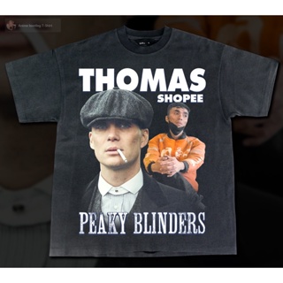 เสื้อยืดโอเวอร์ไซส์เสื้อยืดผ้าฝ้าย THOMAS -  Bootleg T-ShirtS-3XL