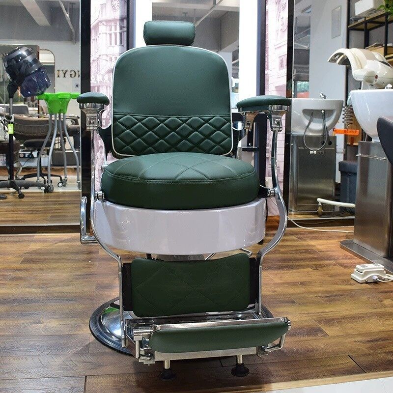 barber-chair-เก้าอี้ร้านเสริมสวย-บาร์เบอร์-ตัดผม-ซาลอน-ร้านทำผม-ฐานสแตนเลส-เบาะหนังเทียม-pu