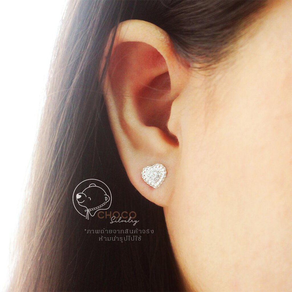new-s925-ต่างหูเงินแท้-ต่างหูเพชร-cz-ต่างหูหัวใจ-ตุ้มหูเงินแท้-cz-diamond-sterling-silver-stud-earrings