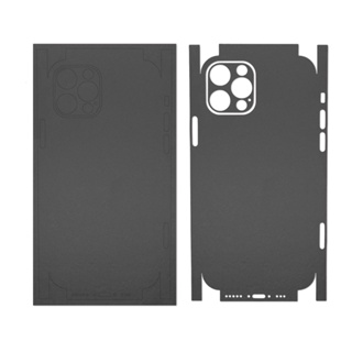 สติกเกอร์โลโก้ กันรอยขีดข่วน สีดํา สําหรับ iPhone 7 8 Plus X XR 11 12 13 14 Pro Max Mini
