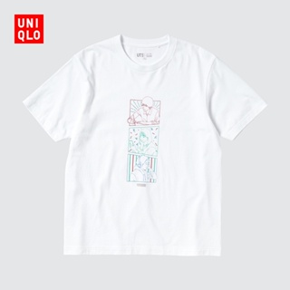 Uniqllo เสื้อยืดลําลองสําหรับผู้ชาย/ผู้หญิงแขนสั้นพิมพ์ลาย Yoasobi (Uniqlo) 442584