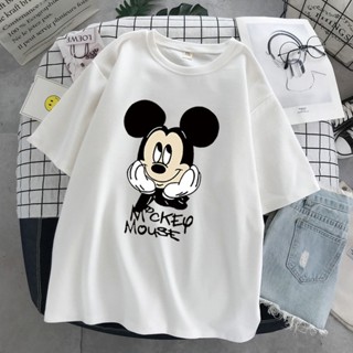 Disney Cartoon Mickey T-shirt Summer Ulzzang Womens T-shirt Streetwear Harajuku Short Sleeve_03