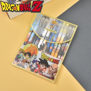 ปากกาเจลลบได้ ลายการ์ตูนอนิเมะ Dragon Ball Son Goku สีดํา เหมาะกับของขวัญ สําหรับนักเรียน จํานวน 12 ชิ้น