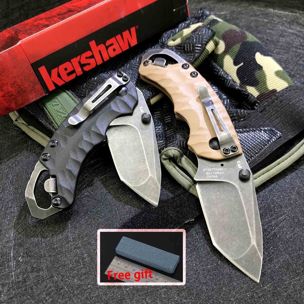 g_2 ฟรี Gife Kershaw 8750 Mini มีดพับใบมีด Army Combat ยุทธวิธีมีด ...