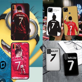 เคสโทรศัพท์มือถือแบบนิ่ม ลาย Cristiano Ronaldo สีดํา สําหรับ Redmi 8 8A 9 9A 9C 9T 9C NFC S2 T3