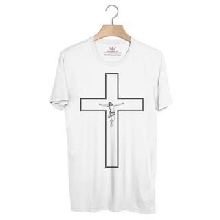 BP82 เสื้อยืด กางเขนขาว [Cross Jesus]_04