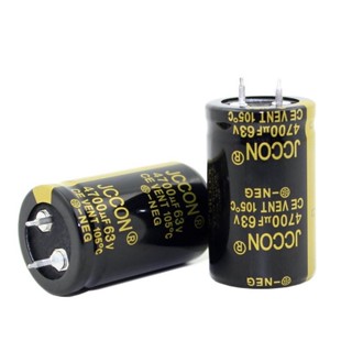 4700uf63v 25*40 63v 4700uf JCCON black gold power adapter audio amplifier aluminum electrolytic capacitor