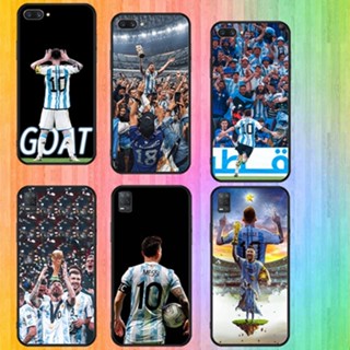 เคสโทรศัพท์มือถือแบบนิ่ม ลาย Messi P สีดํา สําหรับ OPPO F19 A74 4G F19 Pro F19 Pro Plus 5G R9 F1 Plus R9S A16 A16S